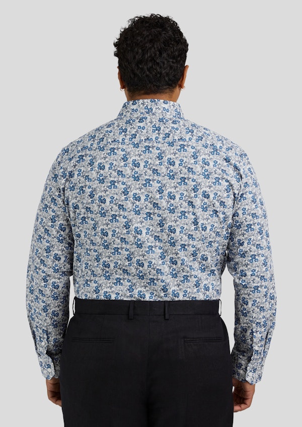 Blue Nelson Floral Shirt