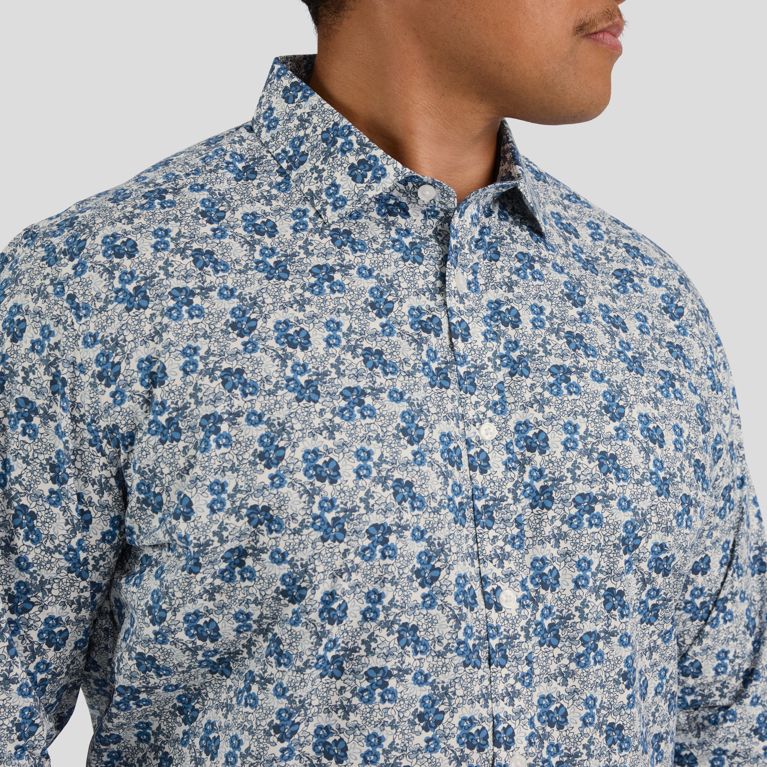 Blue Nelson Floral Shirt