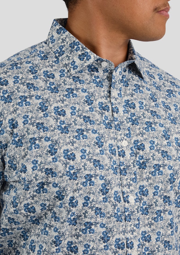 Blue Nelson Floral Shirt