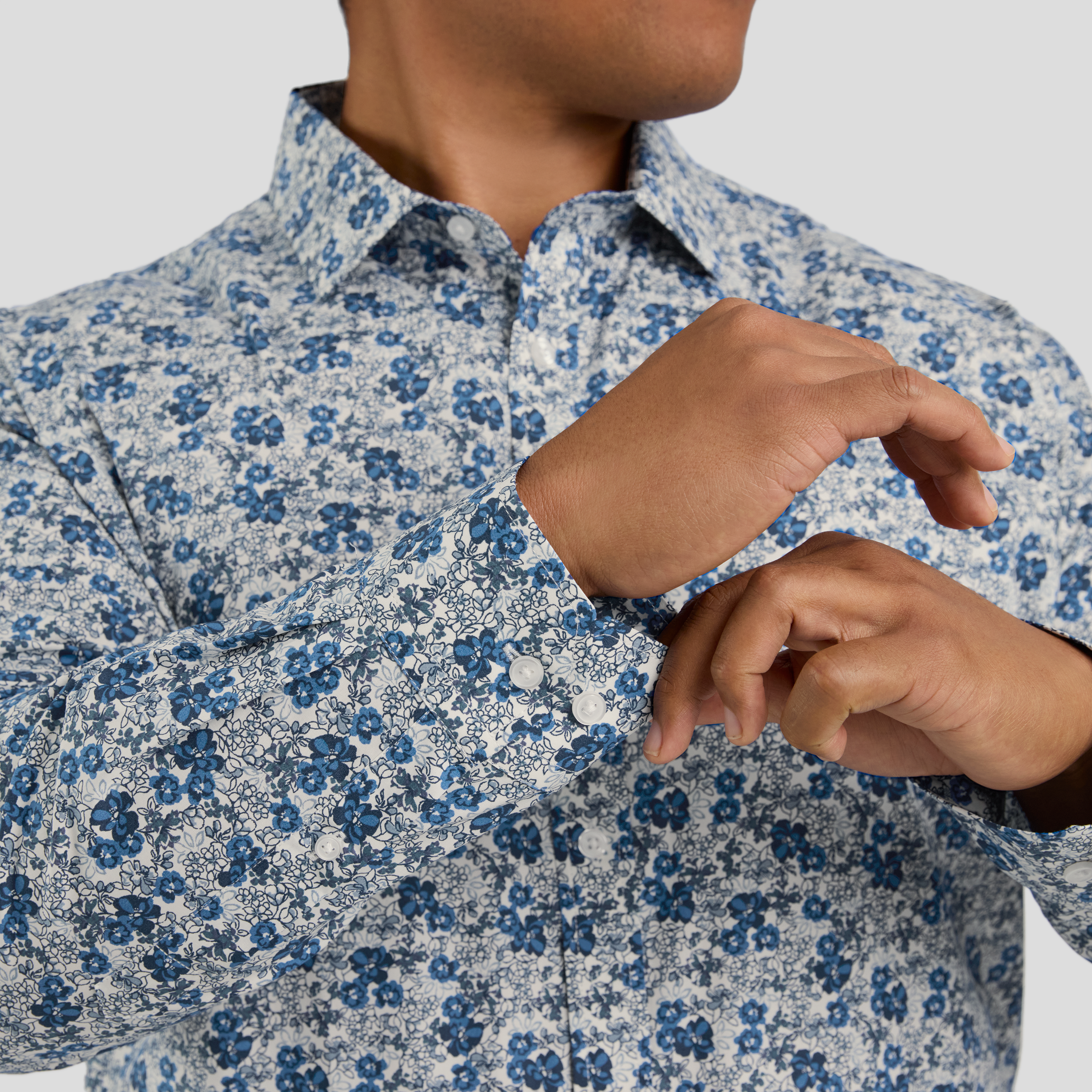 Blue Nelson Floral Shirt