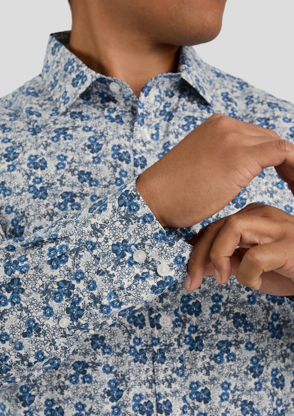 Blue Nelson Floral Shirt