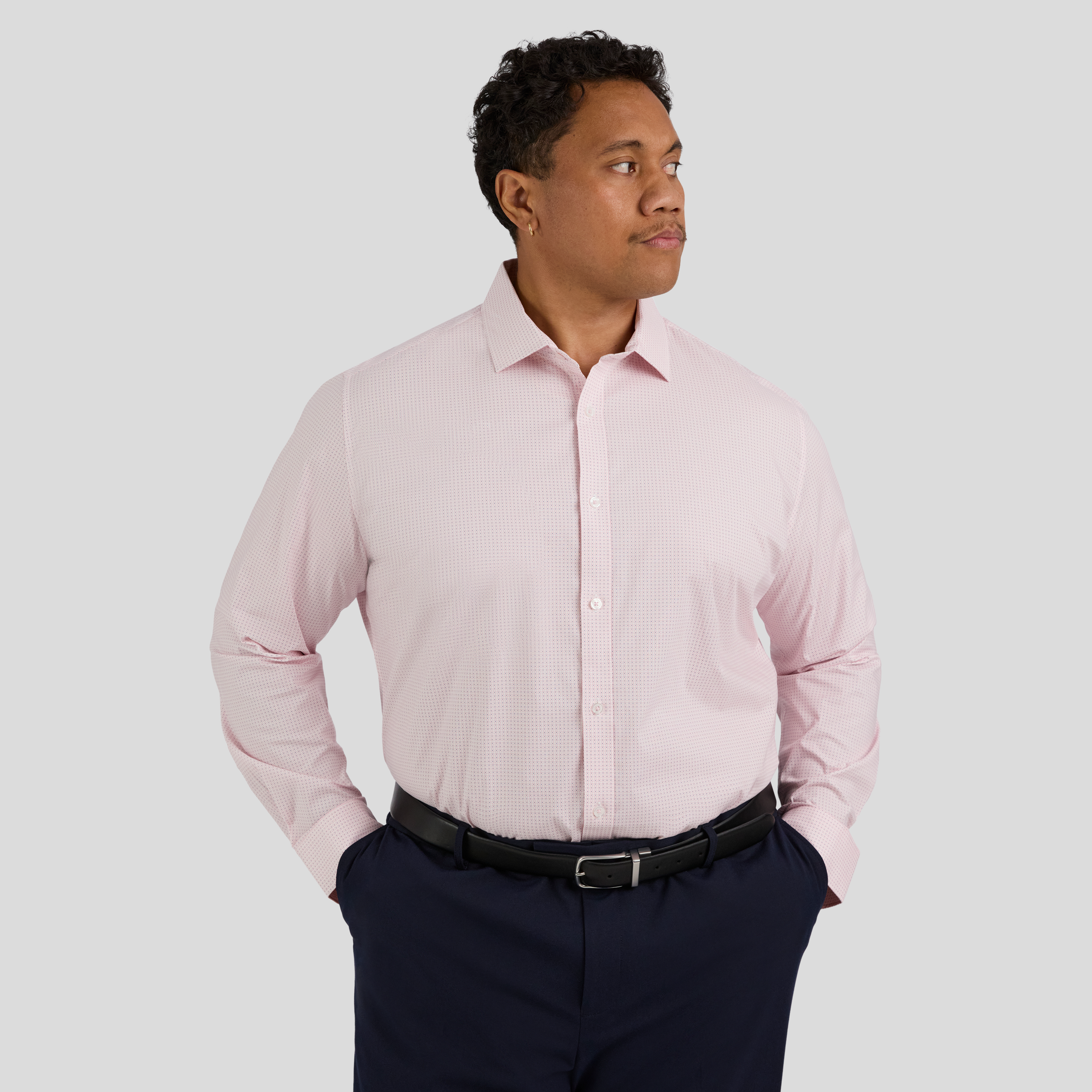 Damon Print Stretch Shirt