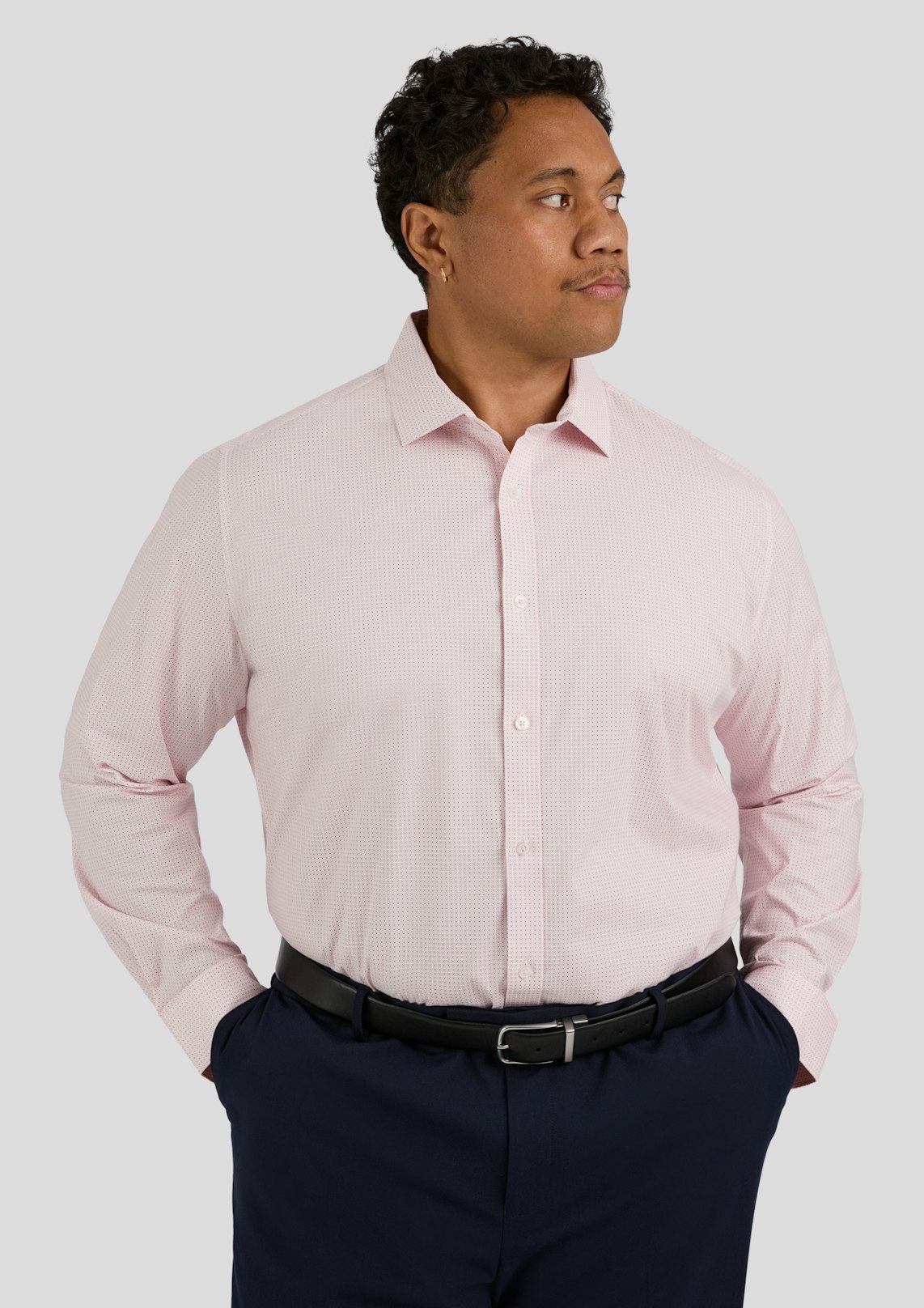 Damon Print Stretch Shirt