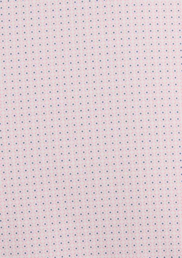 Pink Damon Print Stretch Shirt