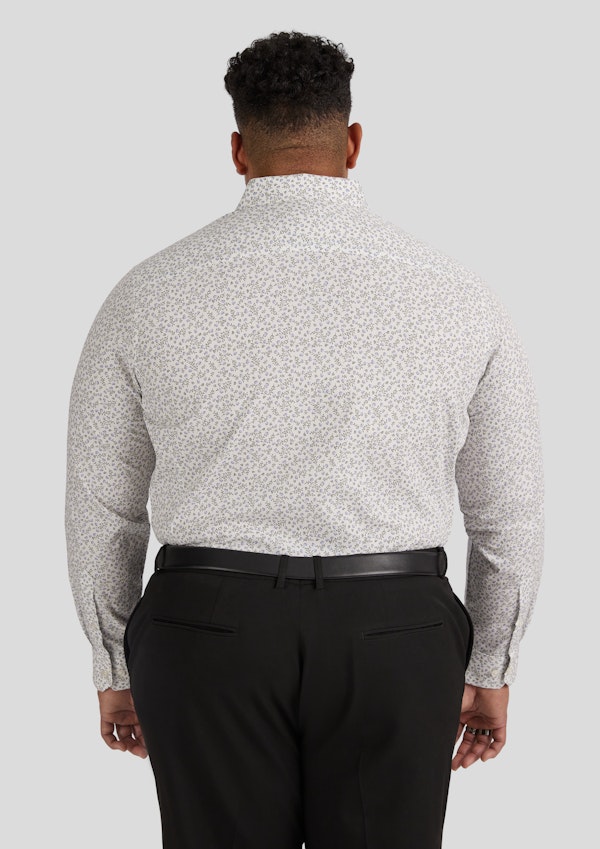 White Milos Floral Shirt