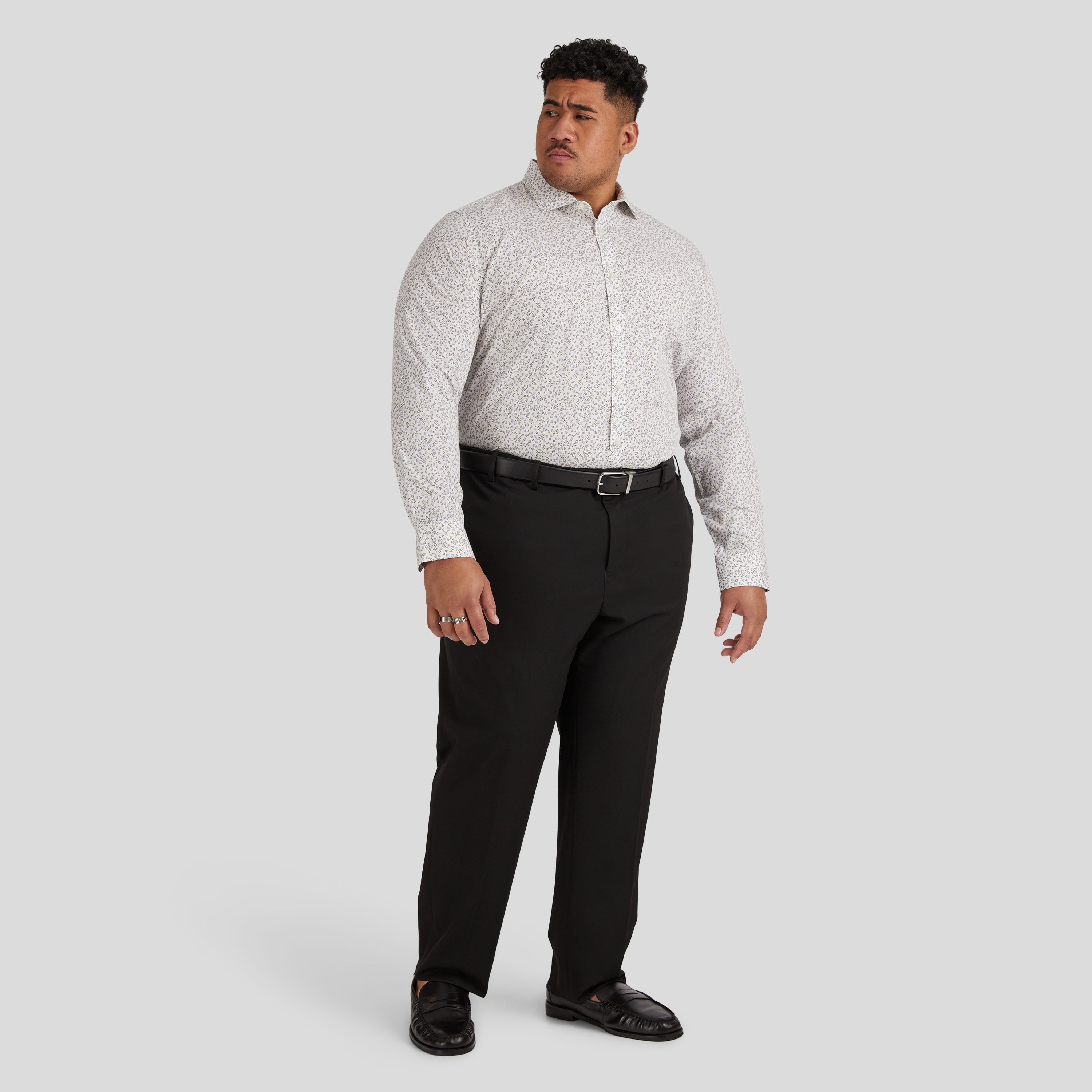 White Milos Floral Shirt