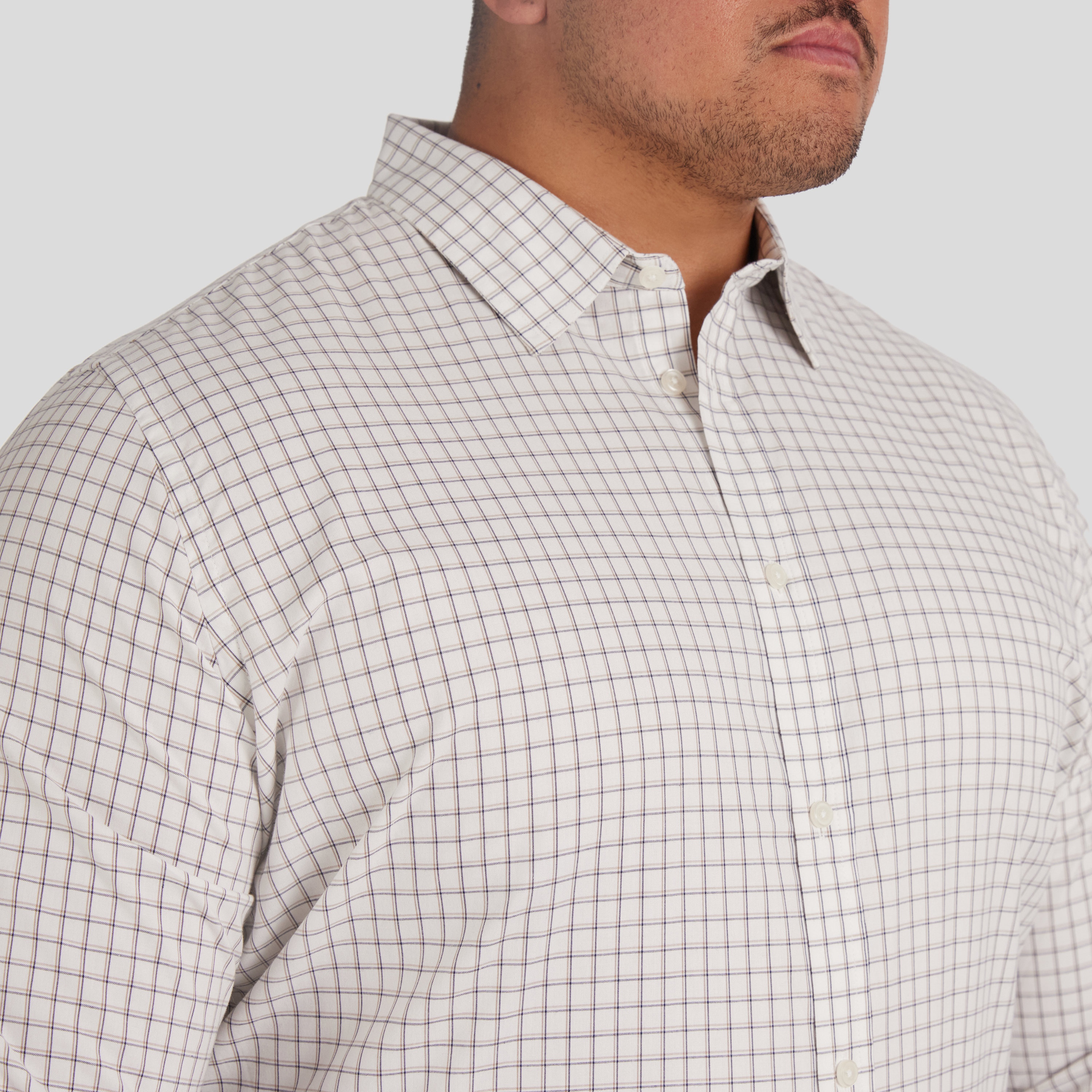 White Seth Check Shirt