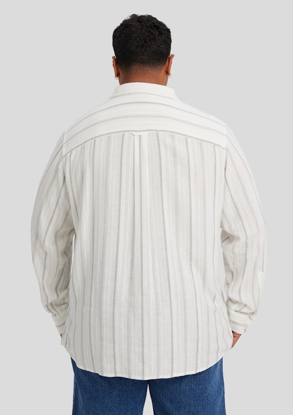 Ivory Fitzroy Stripe Shirt