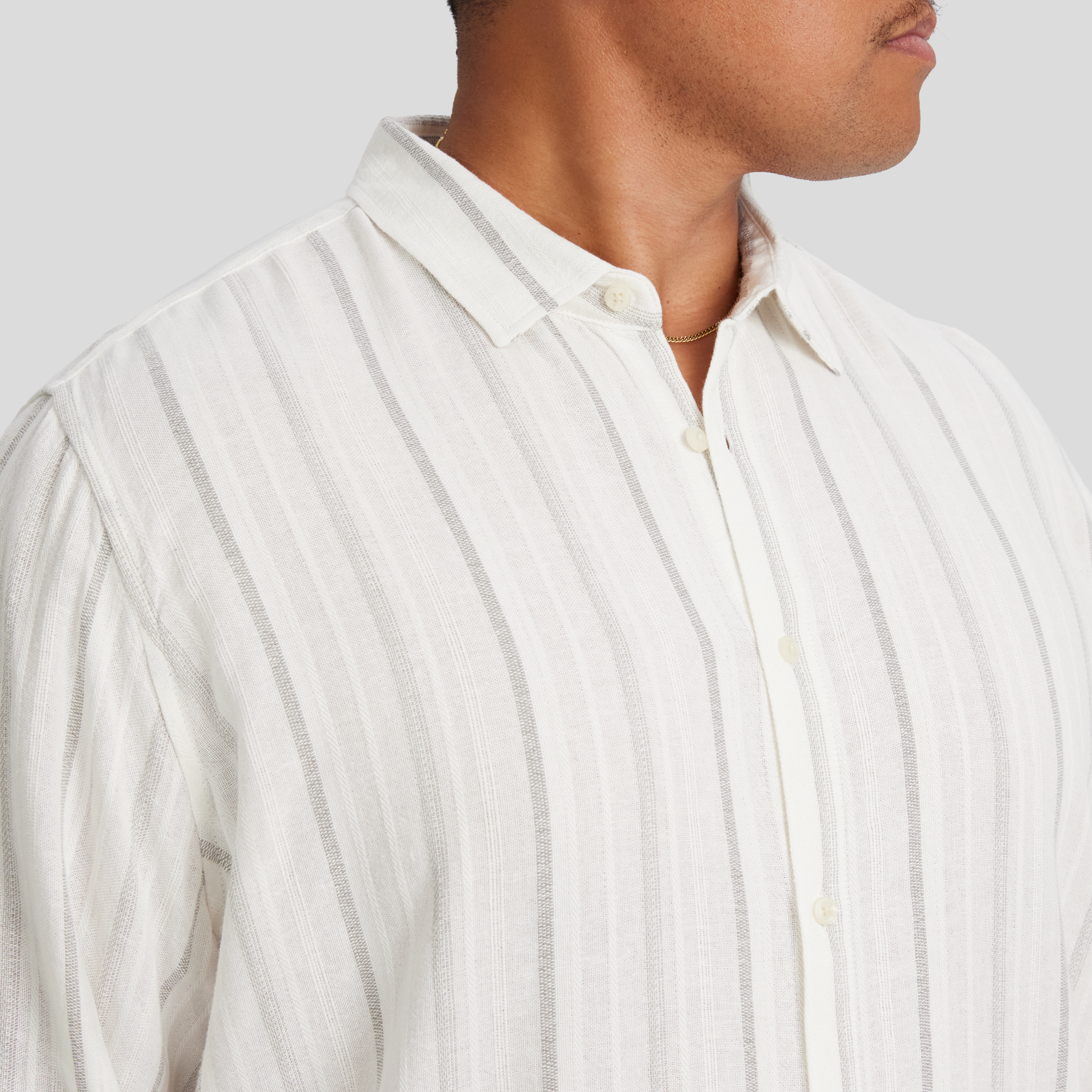 Ivory Fitzroy Stripe Shirt