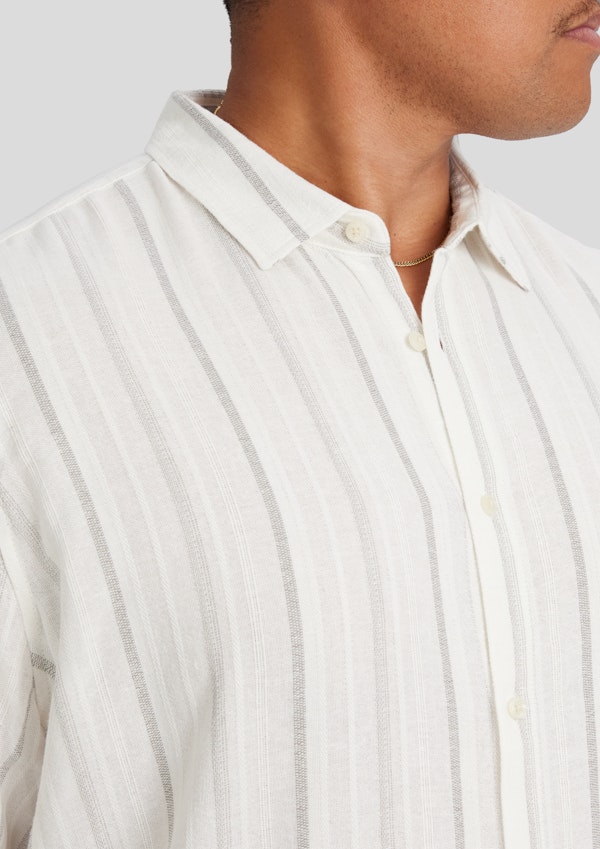Ivory Fitzroy Stripe Shirt