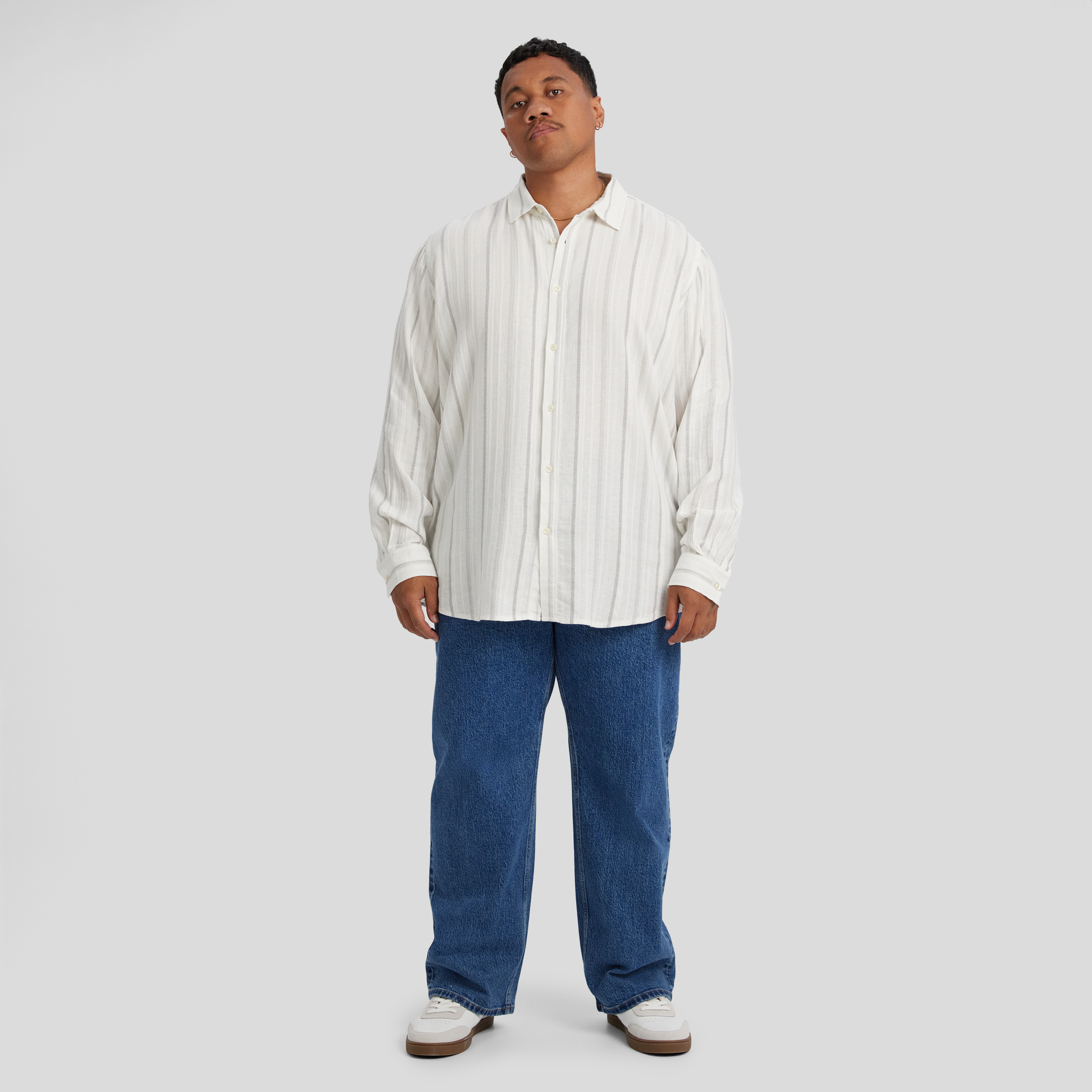 Ivory Fitzroy Stripe Shirt