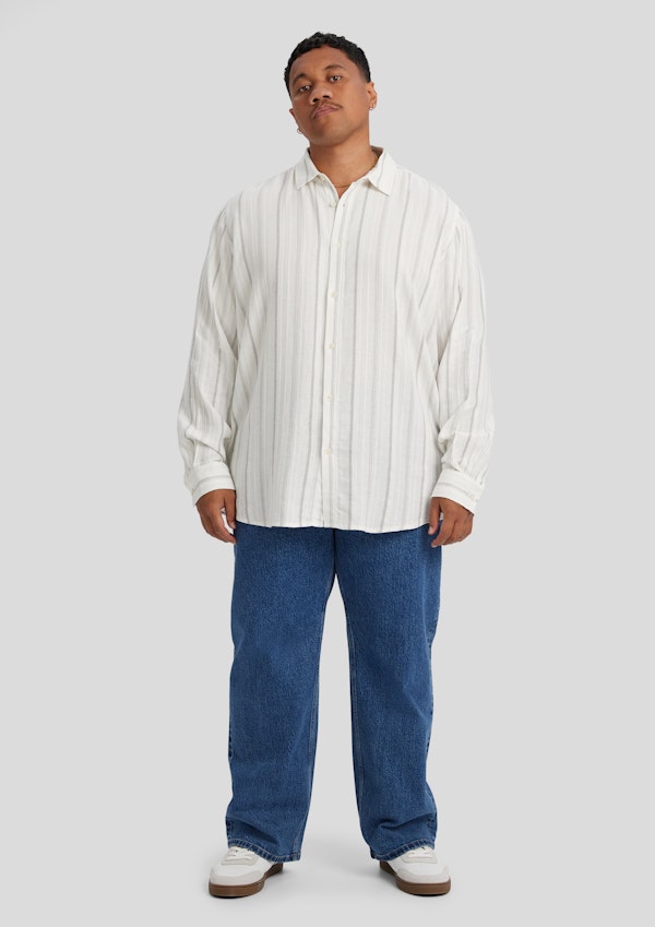 Ivory Fitzroy Stripe Shirt
