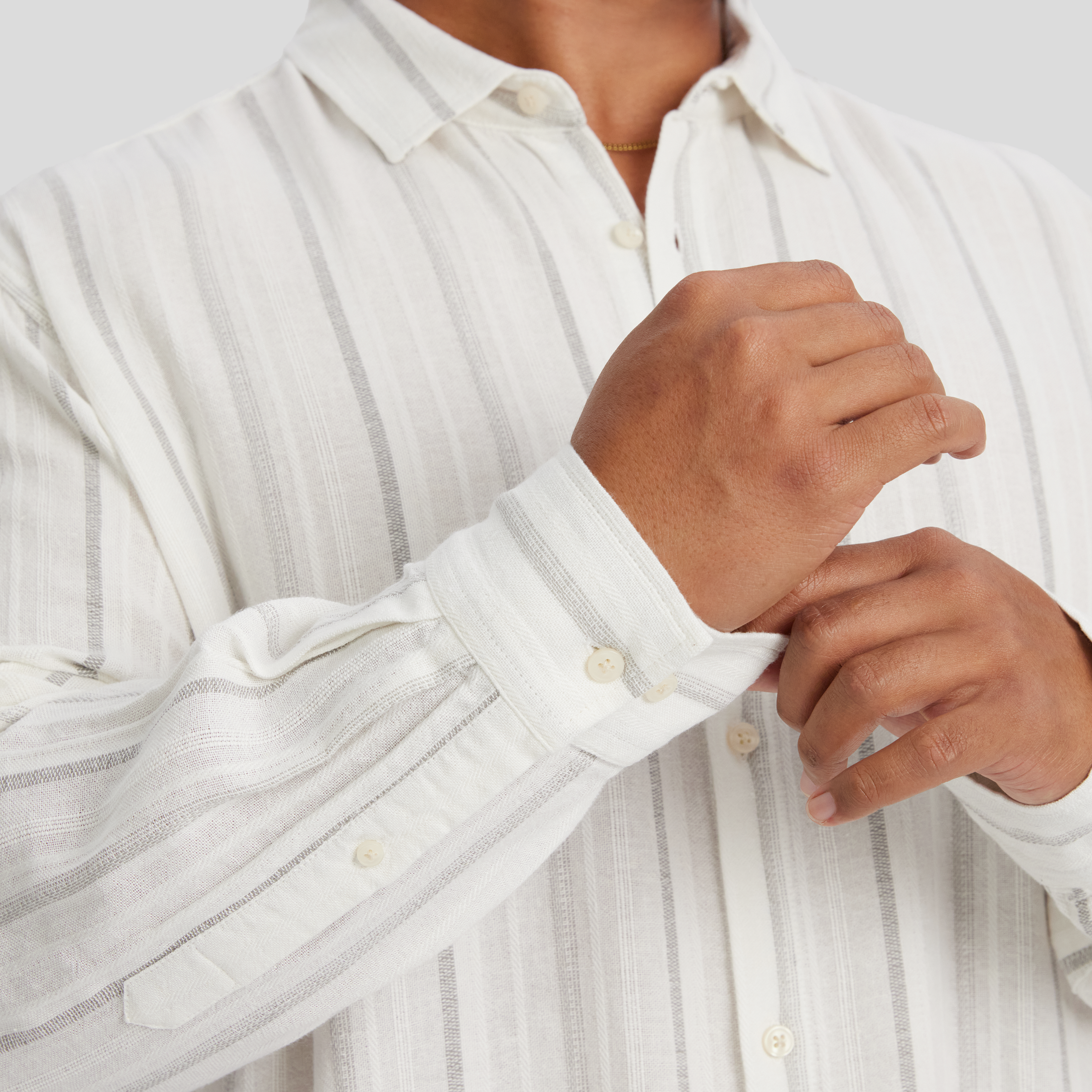 Ivory Fitzroy Stripe Shirt