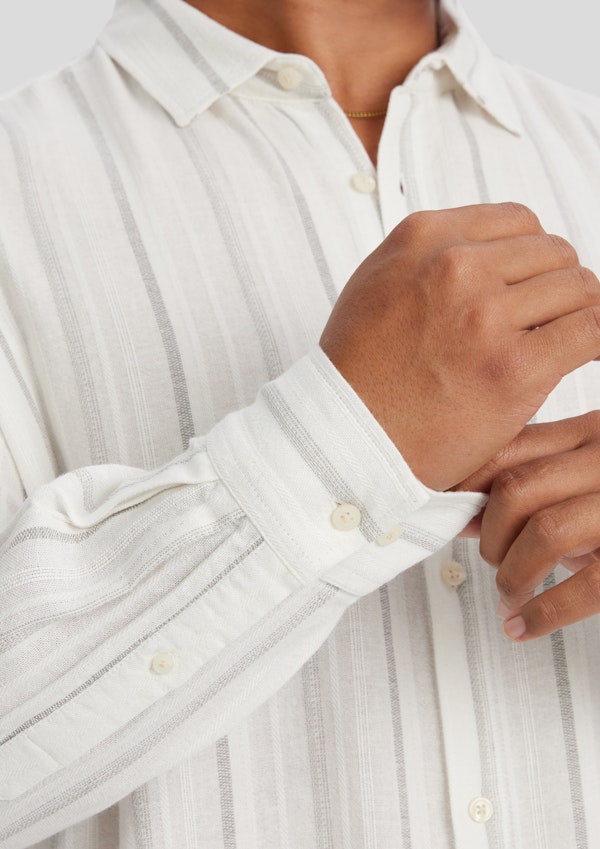 Ivory Fitzroy Stripe Shirt