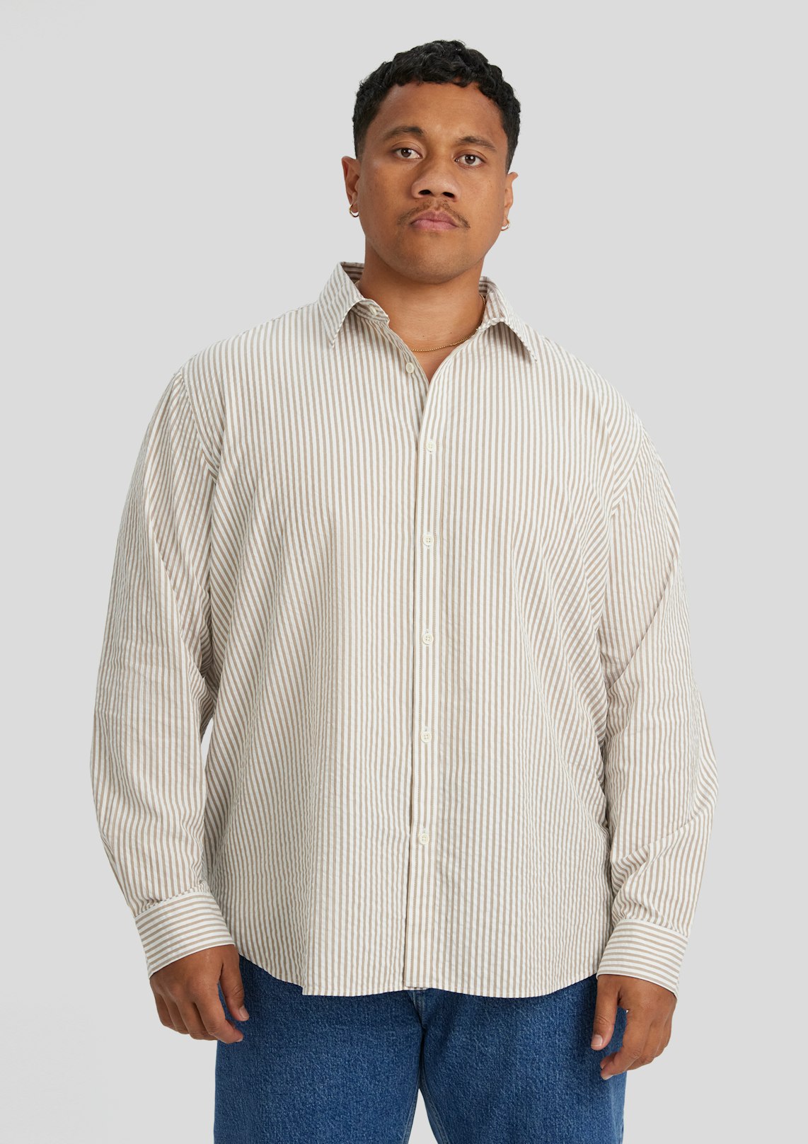 Seersucker Relax Fit Shirt