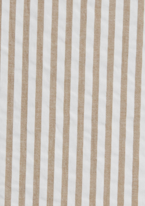 Bronze Seersucker Relax Fit Shirt