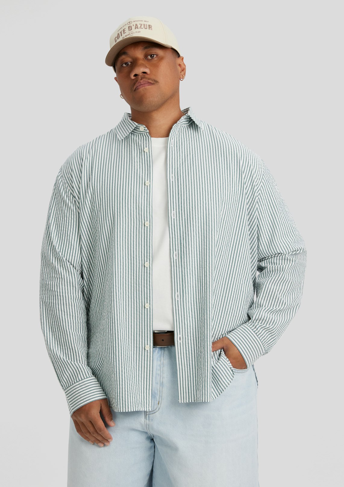Seersucker Relax Fit Shirt