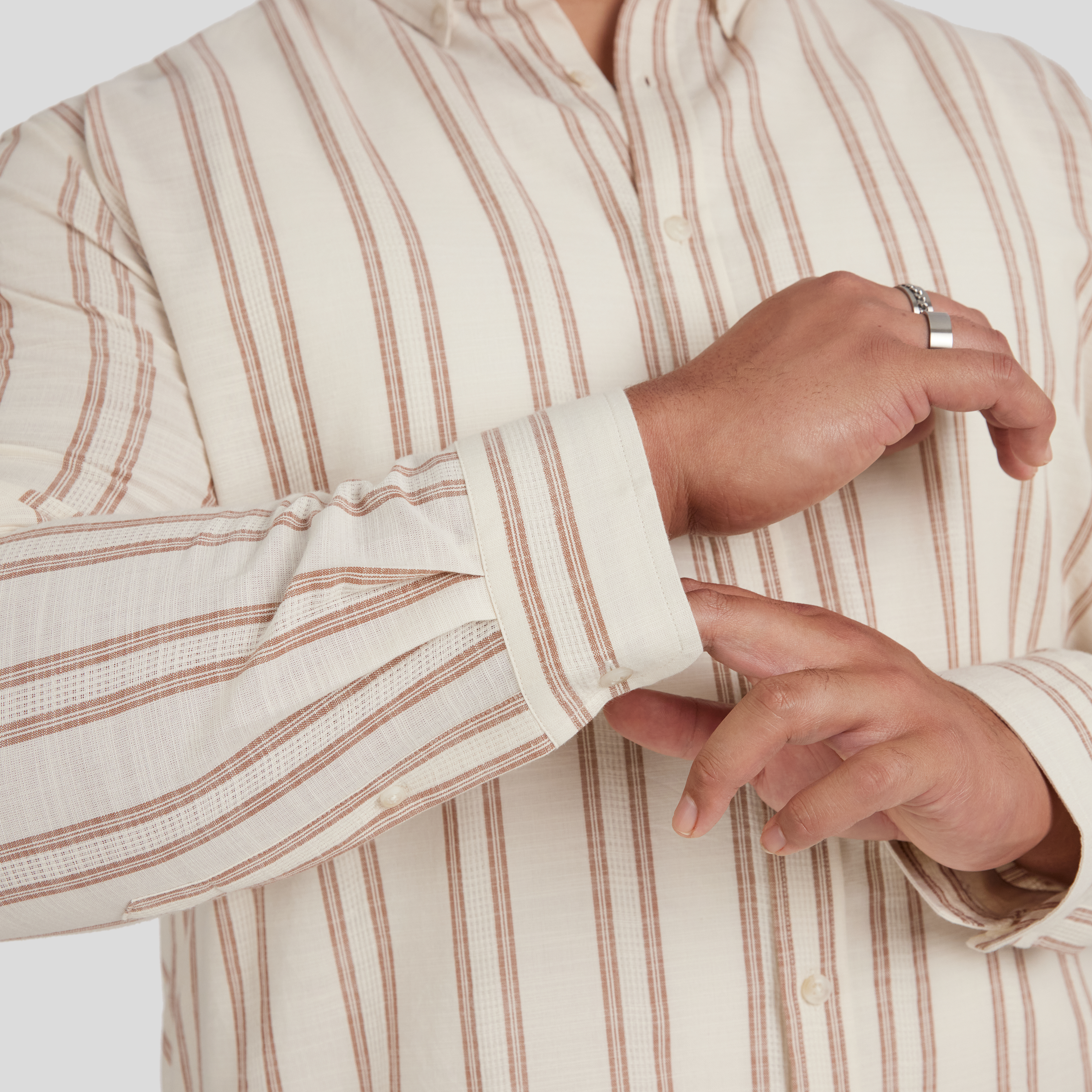 White Venice Stripe Shirt