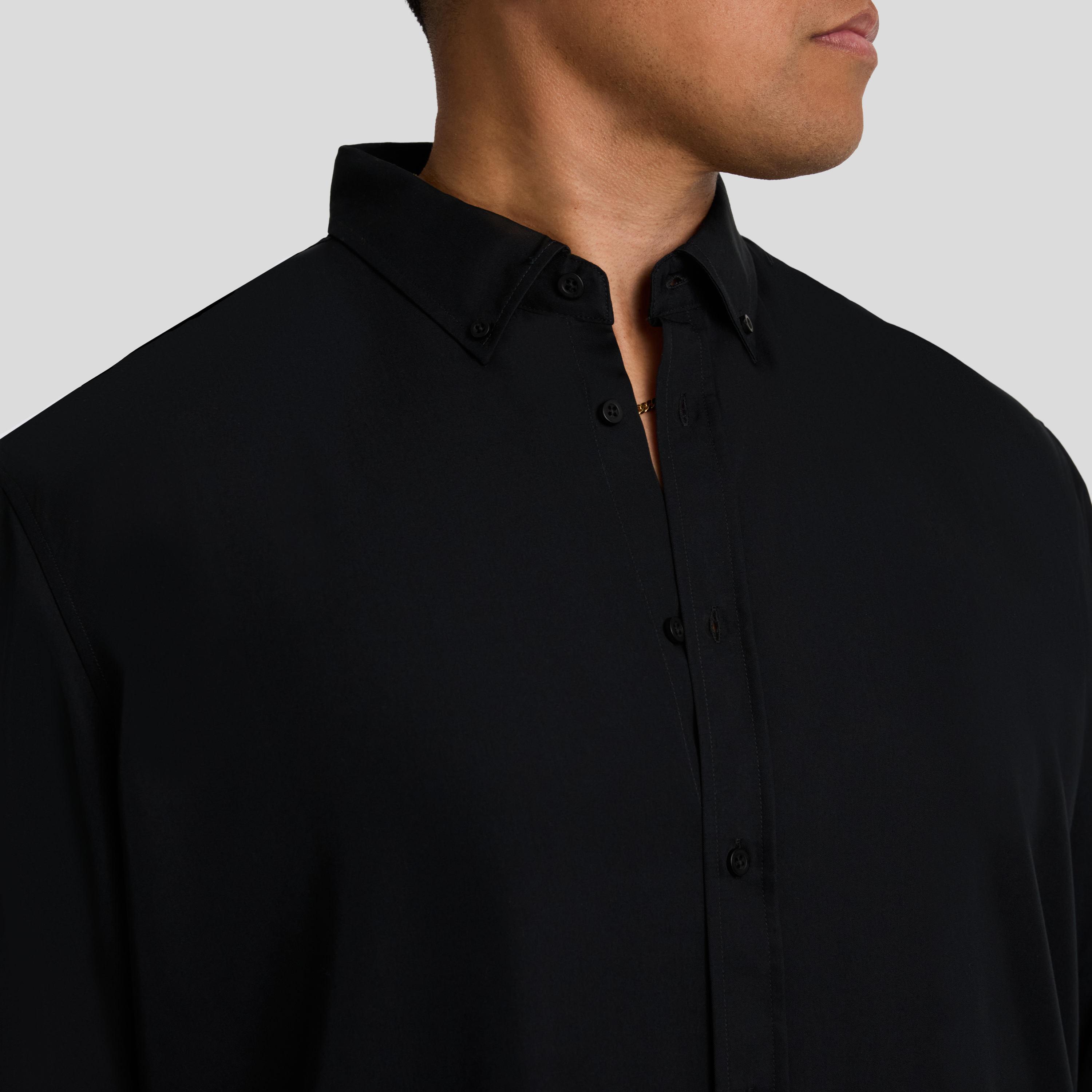 Black Bobby Relaxed Viscose Shirt