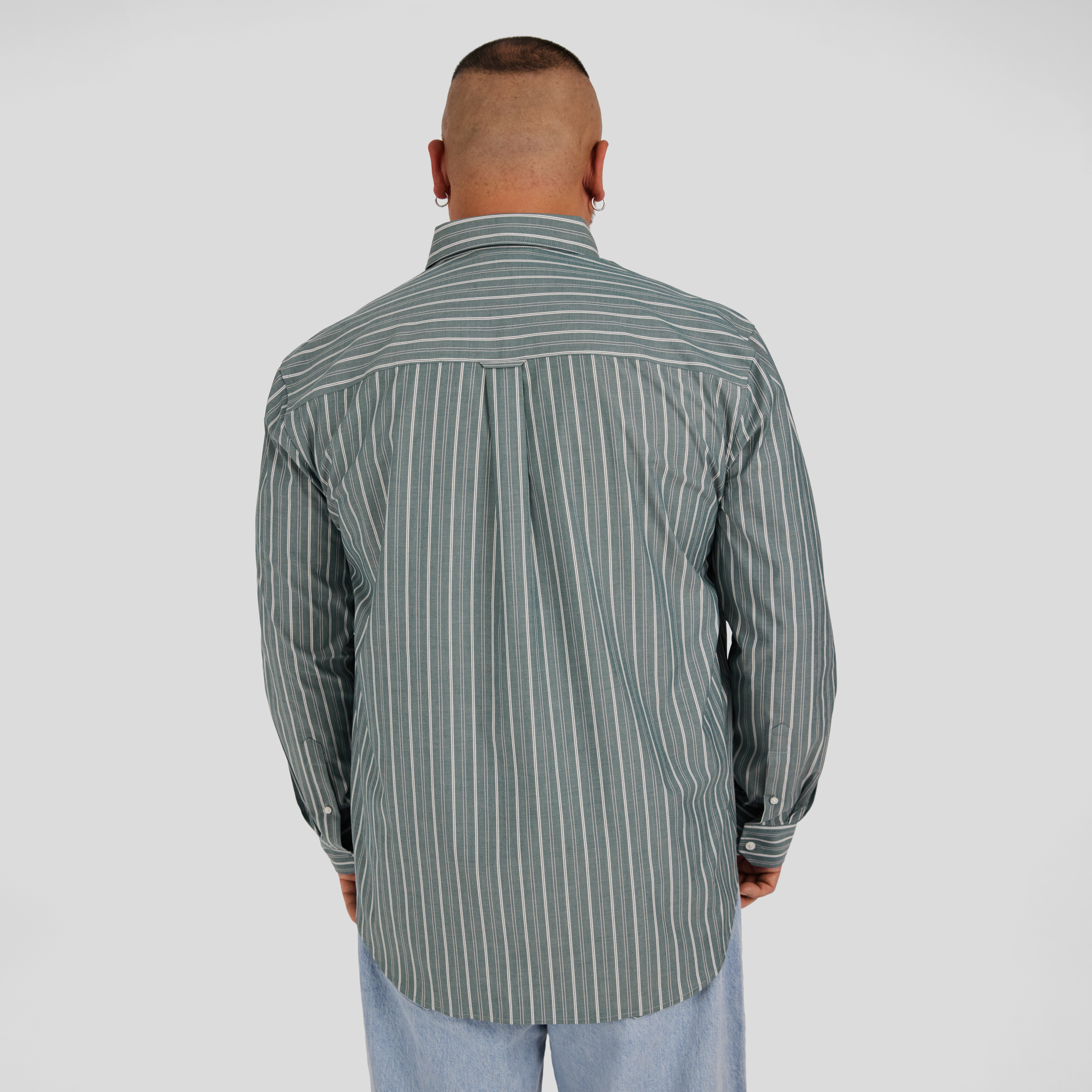 Green Joey Stripe Relaxed Shirt