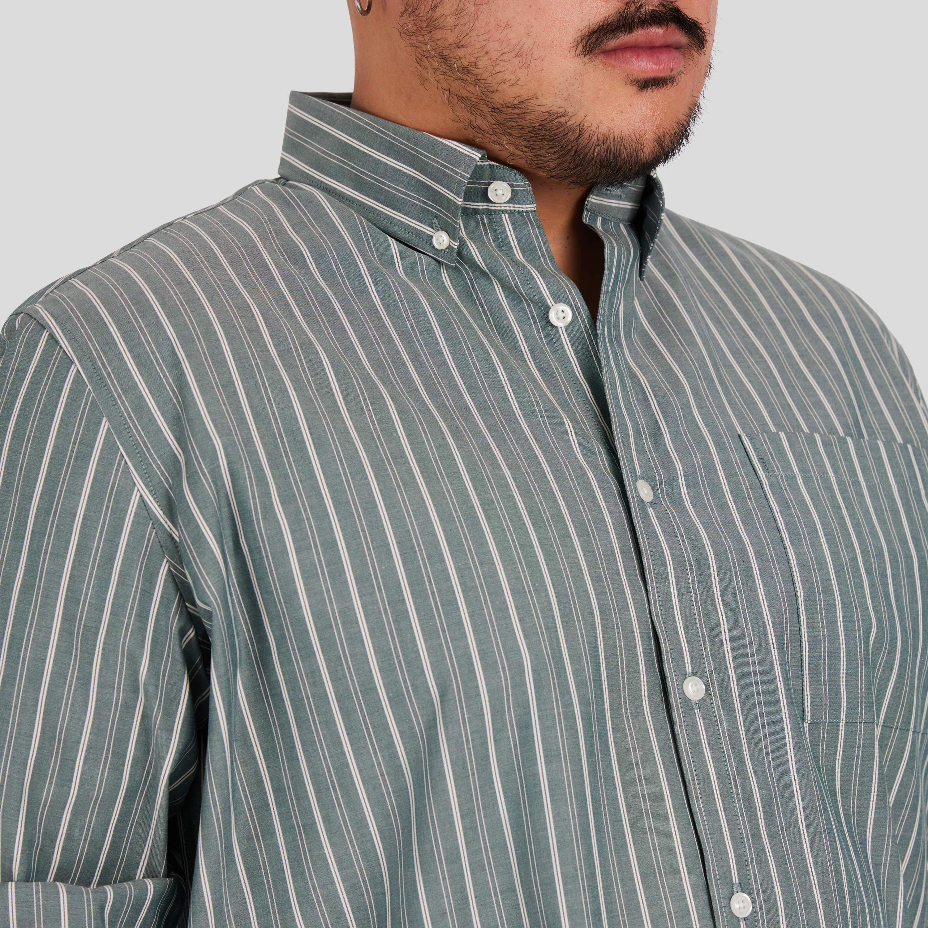 Green Joey Stripe Relaxed Shirt