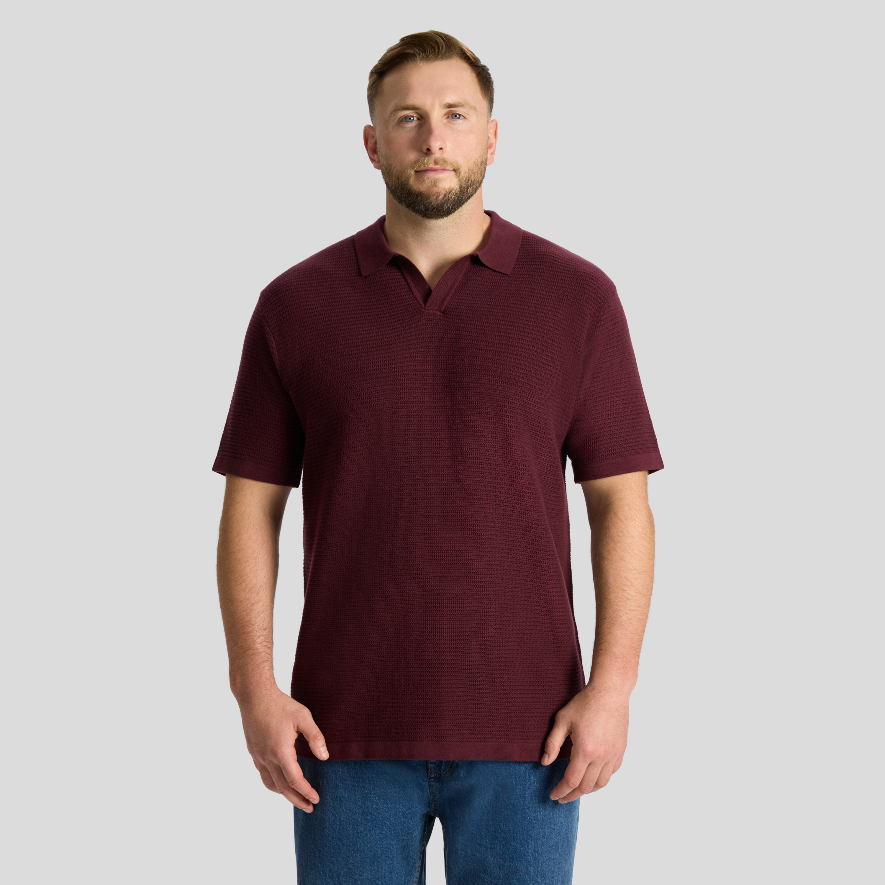 Seville Textured Knit Polo