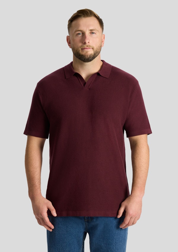 Seville Textured Knit Polo