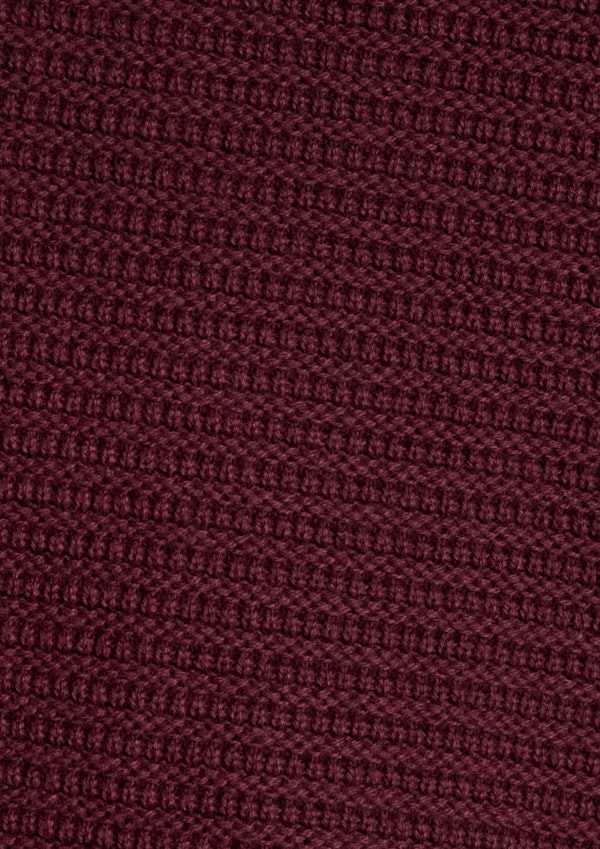 Burgundy Seville Textured Knit Polo