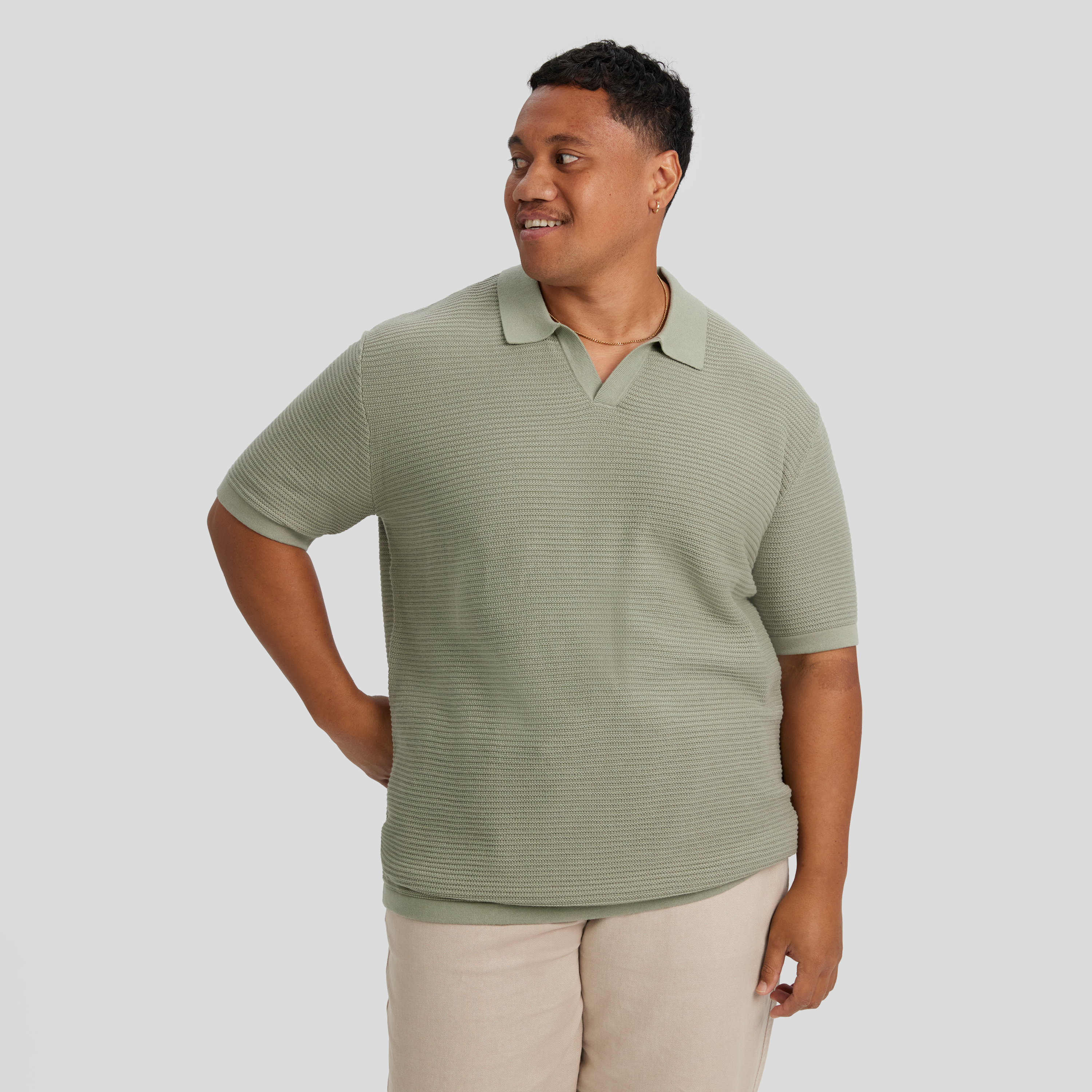 Seville Textured Knit Polo