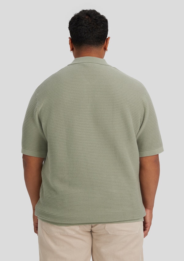 Seagrass Seville Textured Knit Polo