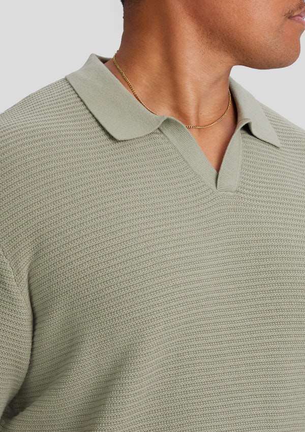 Seagrass Seville Textured Knit Polo