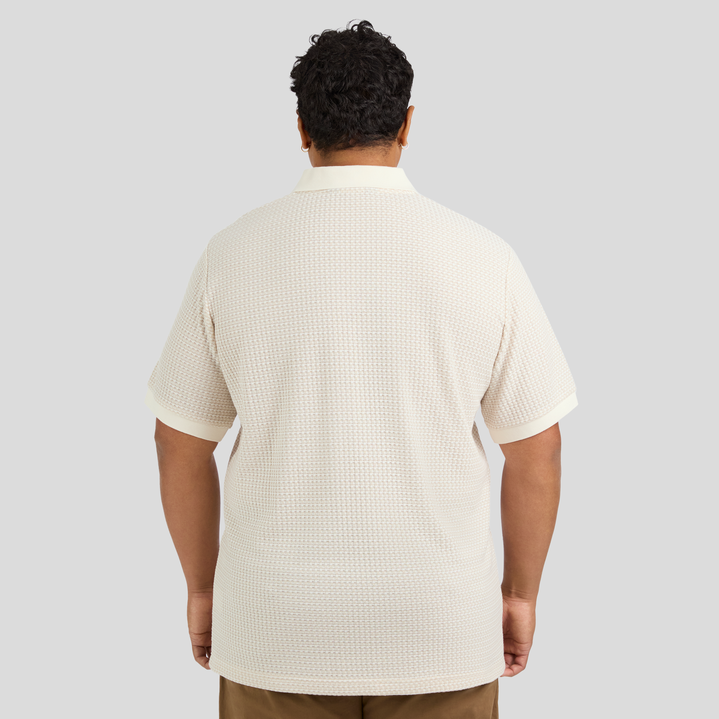 Ivory Paros Textured Polo