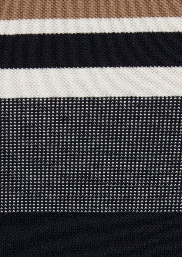 Navy Leon Stripe Polo