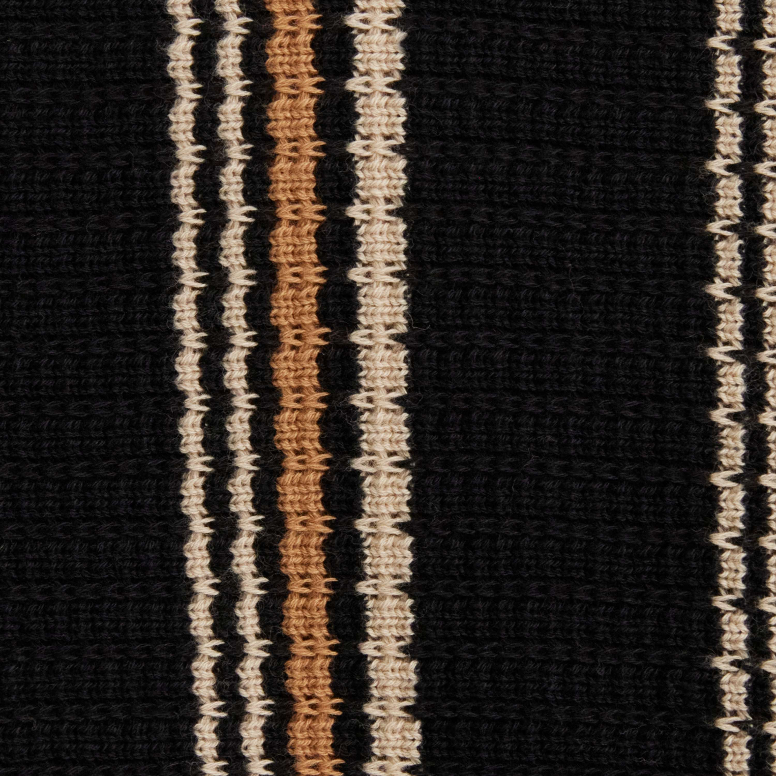 Black Ripley Stripe Knit Polo