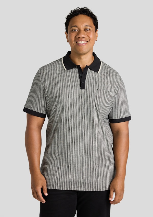 Bradley Jacquard Polo