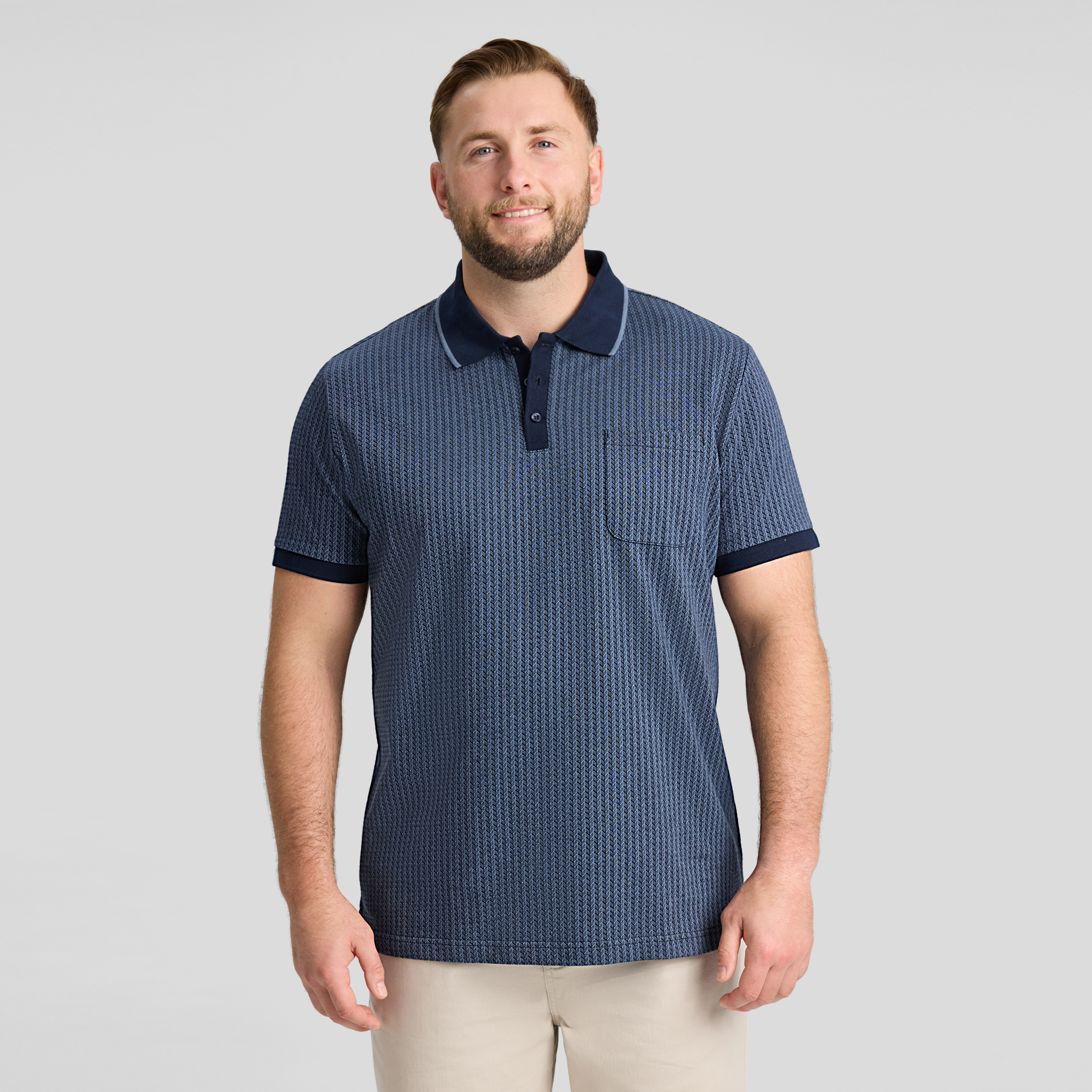 Bradley Jacquard Polo