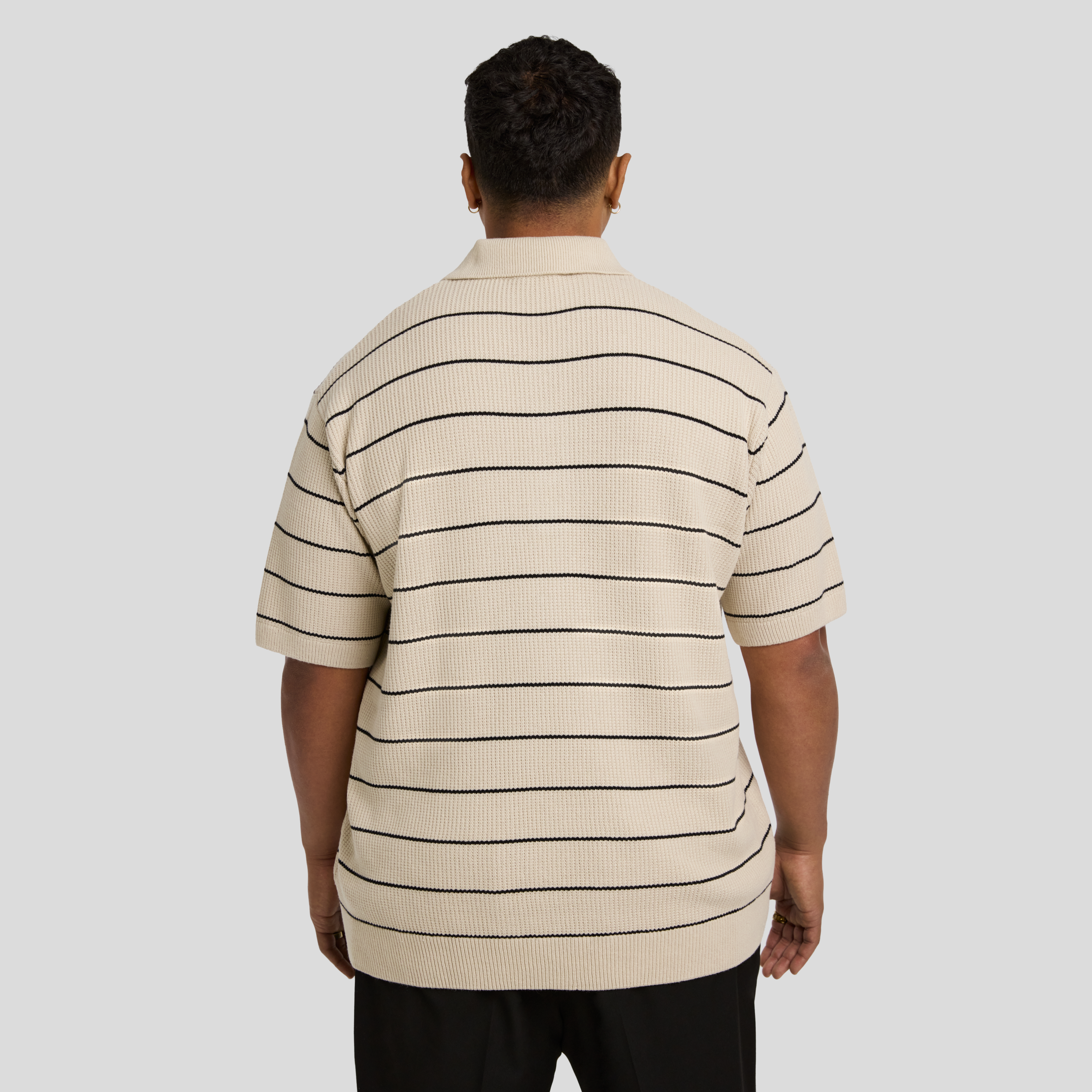 Elton Knit Stripe Polo