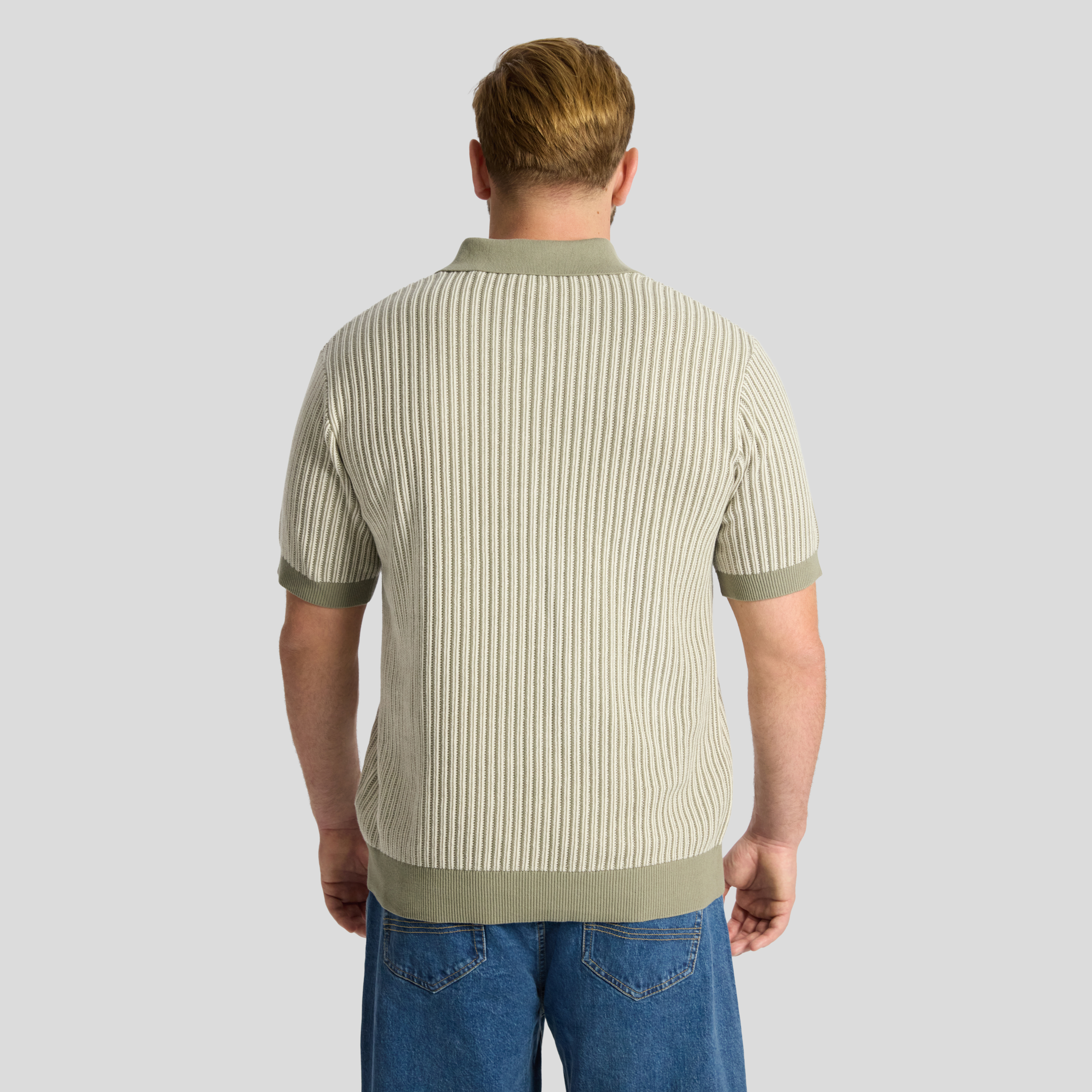 Travis Stripe Knit Polo