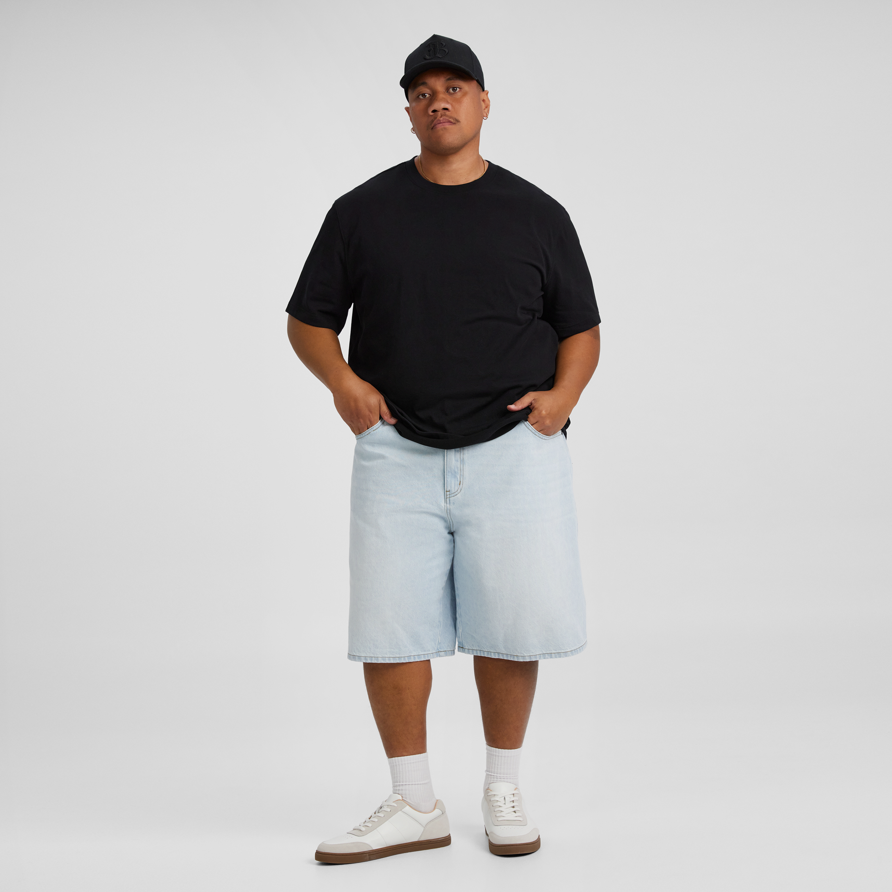 Light Wash Jake Baggy Denim Short