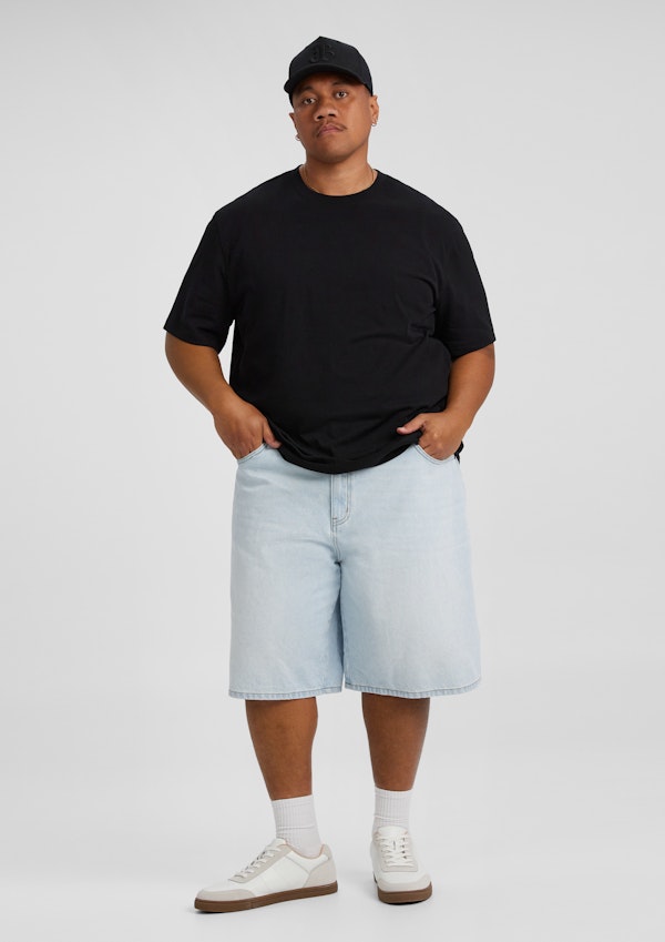 Light Wash Jake Baggy Denim Short