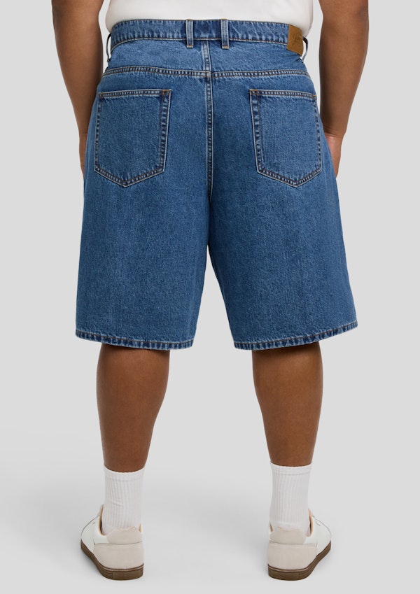 Mid Wash Jake Baggy Denim Short