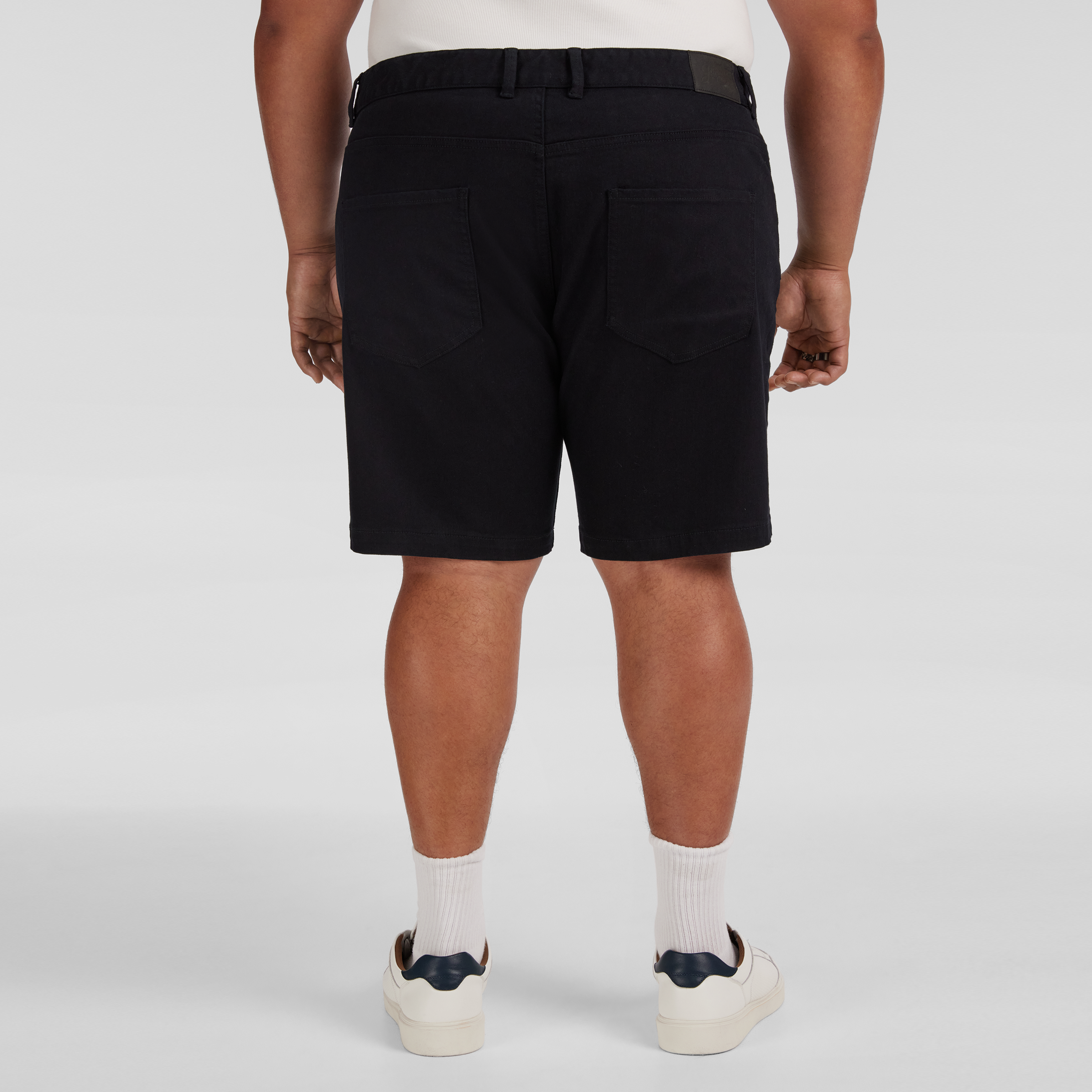 Black Baxter Slim Denim Short