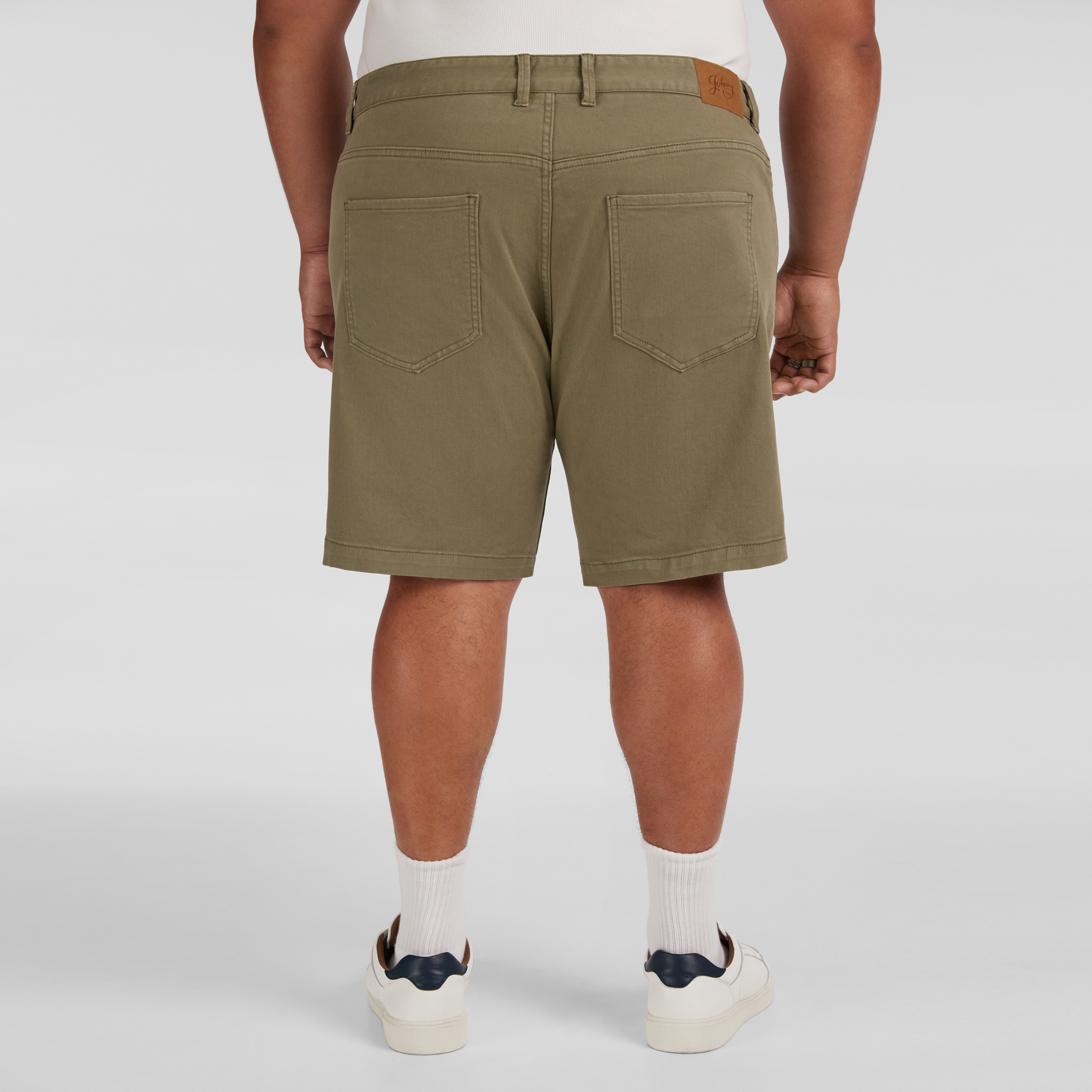 Khaki Baxter Slim Denim Short