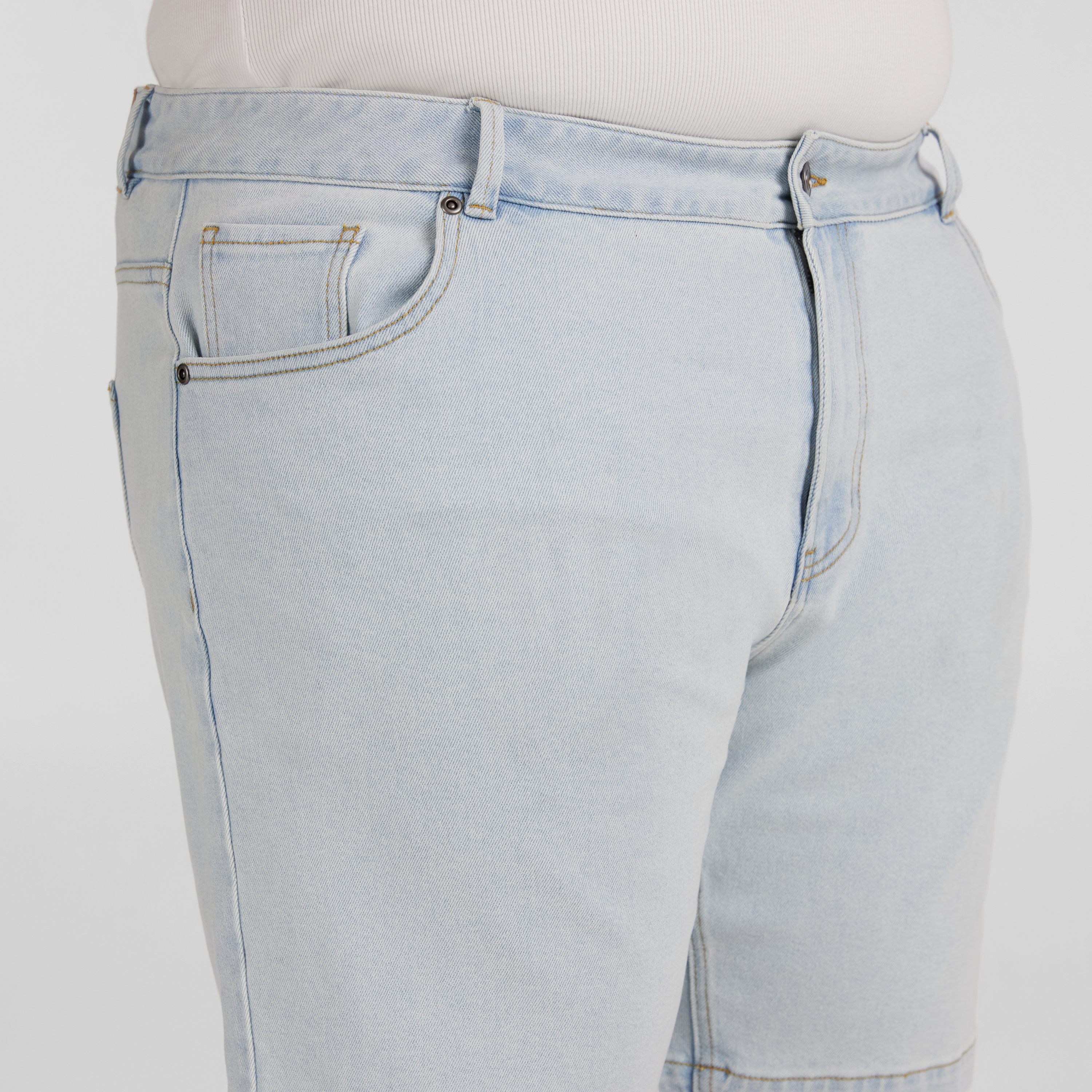 Light Wash Baxter Slim Denim Short