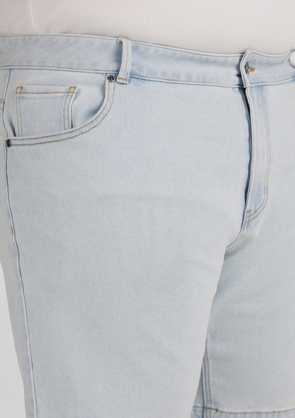 Light Wash Baxter Slim Denim Short