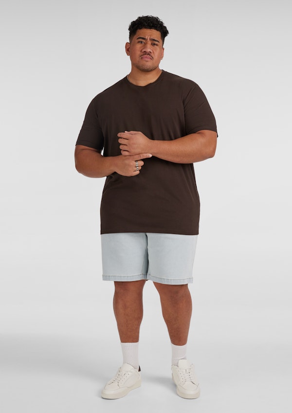 Light Wash Baxter Slim Denim Short