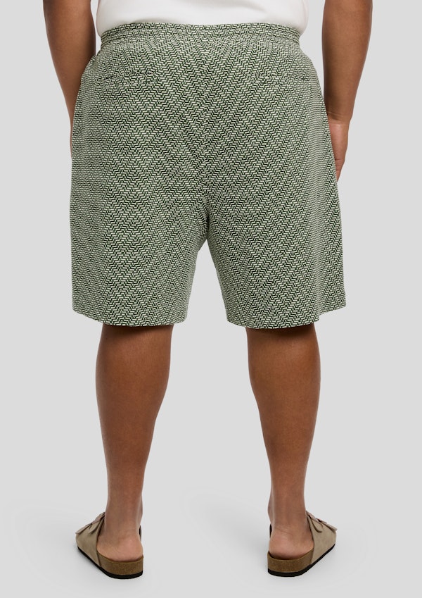 Green Ziggy Jacquard Short