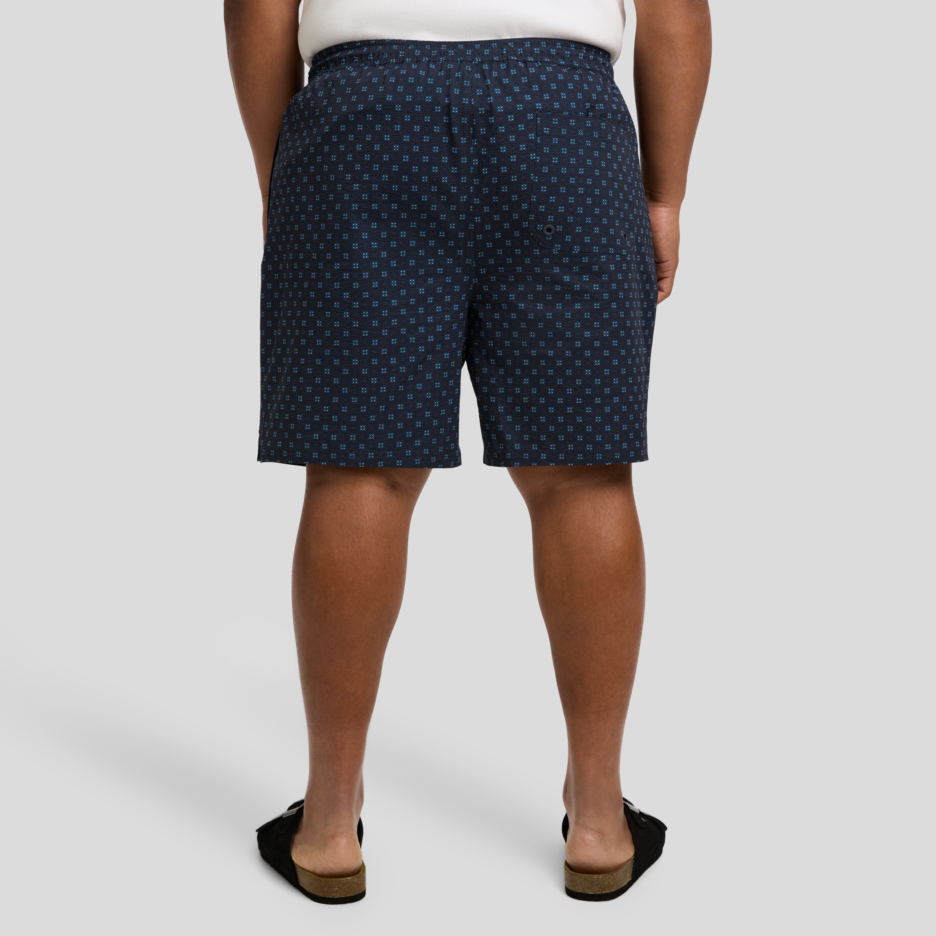 Geo Seersucker Swim Short