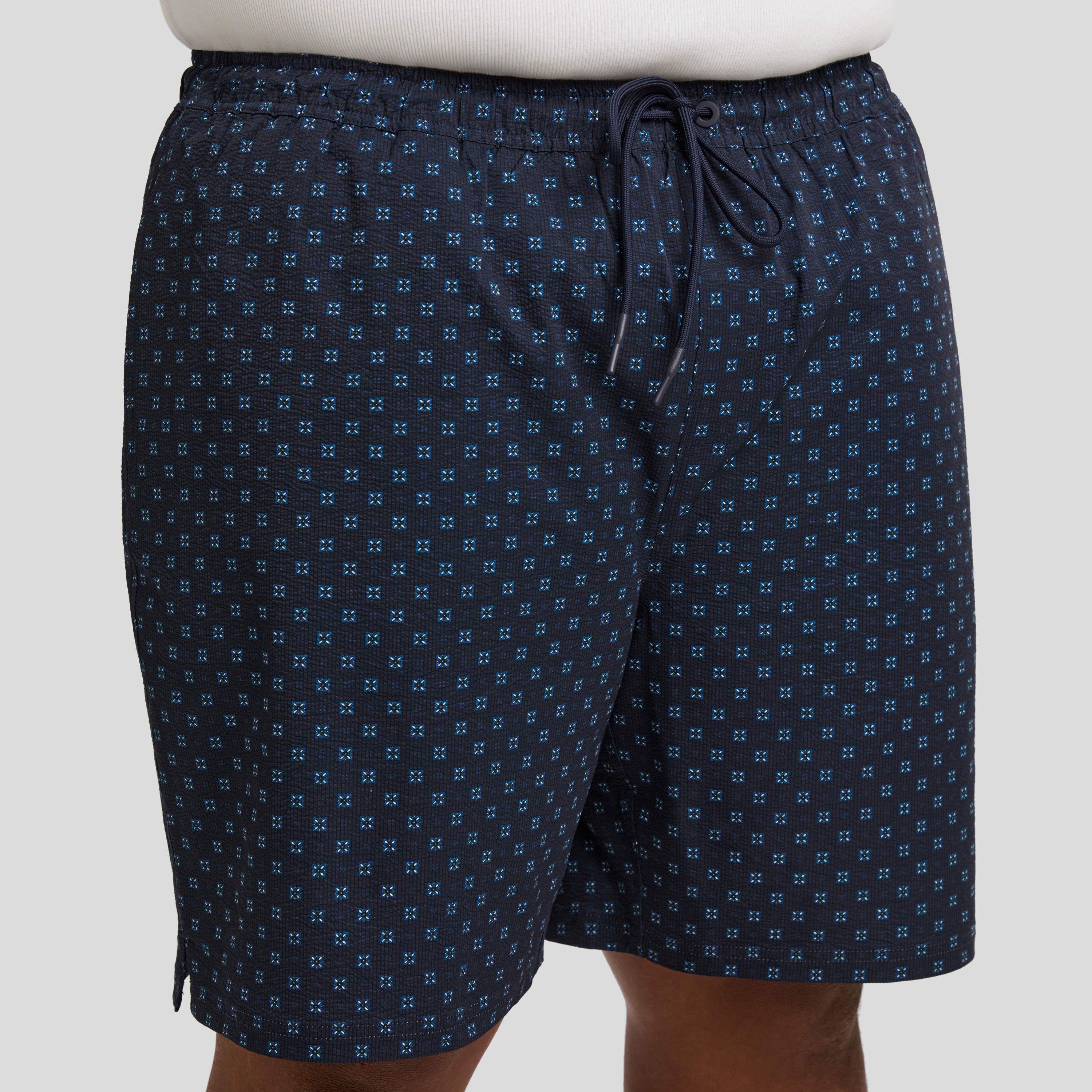 Geo Seersucker Swim Short