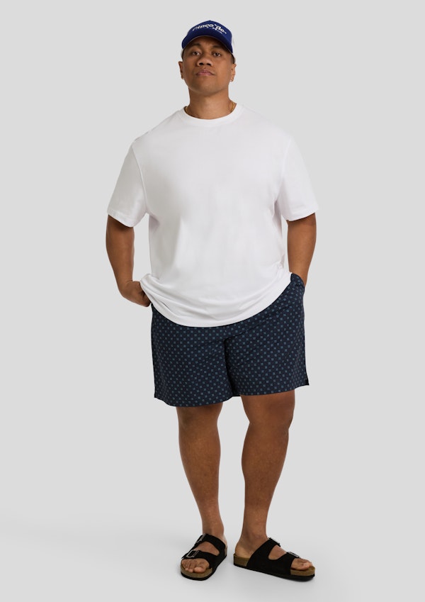 Geo Seersucker Swim Short